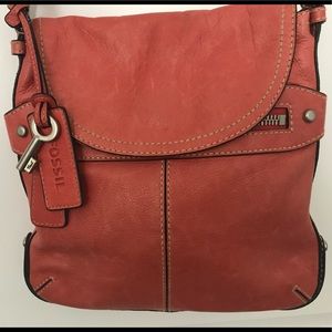 Fossil Leather Crossbody/Shoulder Bag